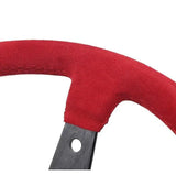 Red Suede Corsica Steering Wheel 14inch