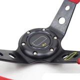 Red Suede Corsica Steering Wheel 14inch