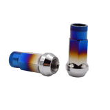 SR48 Steel Brunt Blue Car Wheel Rims Lock Lug Nuts