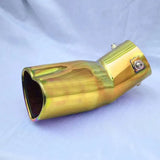 Gold Heart Shaped Stainless Steel Exhaust Pipe Muffler Tip Trim Bend