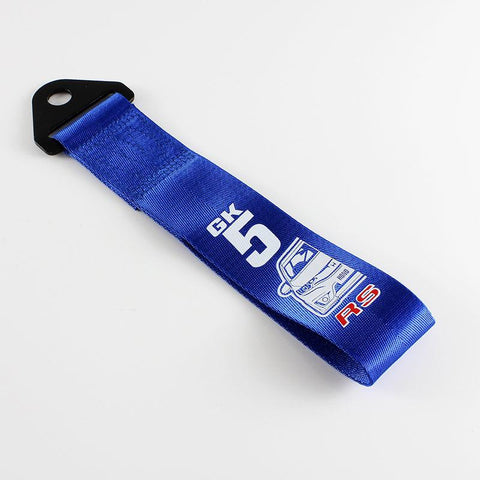 GK5 RS Blue Racing Tow Strap for Front / Rear Bumper JDM Performance