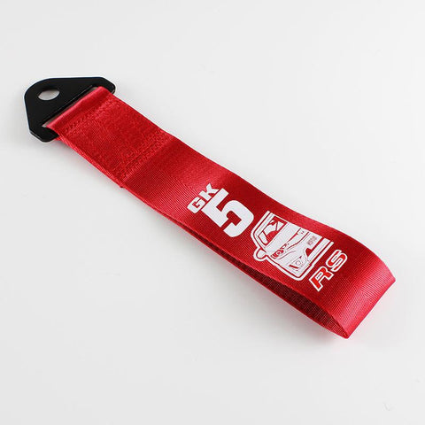GK5 RS Red Racing Tow Strap for Front / Rear Bumper JDM Performance