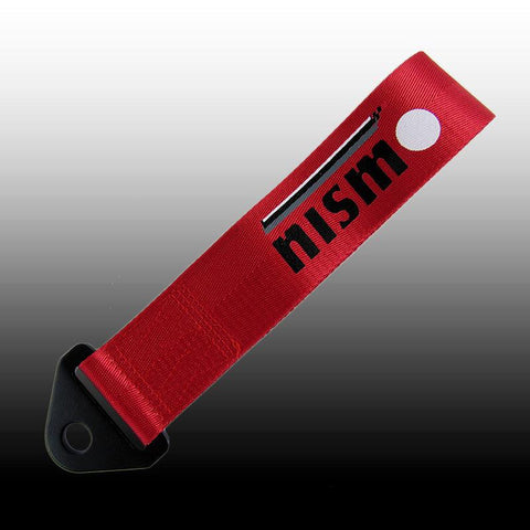 Nismo Red Racing Tow Strap for Front / Rear Bumper JDM Performance