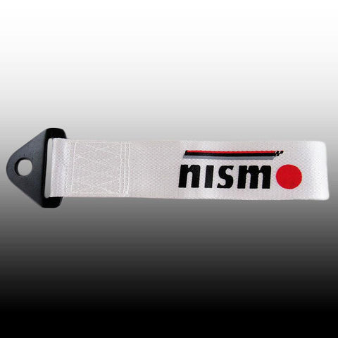 Nismo White Racing Tow Strap for Front / Rear Bumper JDM Performance