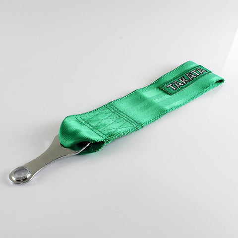 Takata Green Racing Tow Strap for Front / Rear Bumper JDM Performance