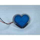 Blue LED Heart Shape Side Marker Indicators (Pair) JDM Performance
