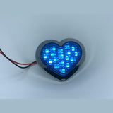 Blue LED Heart Shape Side Marker Indicators (Pair) JDM Performance