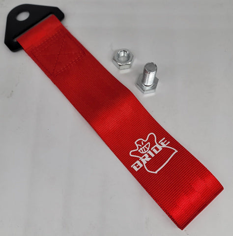 Bride Race High Strength Red Tow Towing Strap Hook JDM Performance