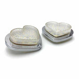 Clear LED Heart Shape Side Marker Indicators (Pair) JDM Performance