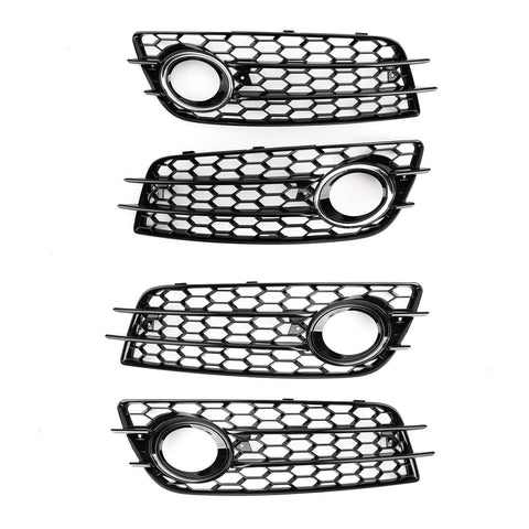 A4 S-Line S4 2008-2012 Audi Honeycomb Fog Light Grill Replacement JDM Performance