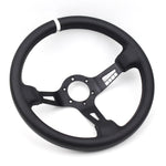 Full Speed Steering Wheel Leather Deep Dish 13" JDM Performance