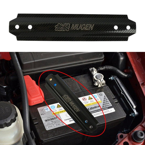 Mugen Carbon Fiber Style Car Battery Tie Down JDM Performance