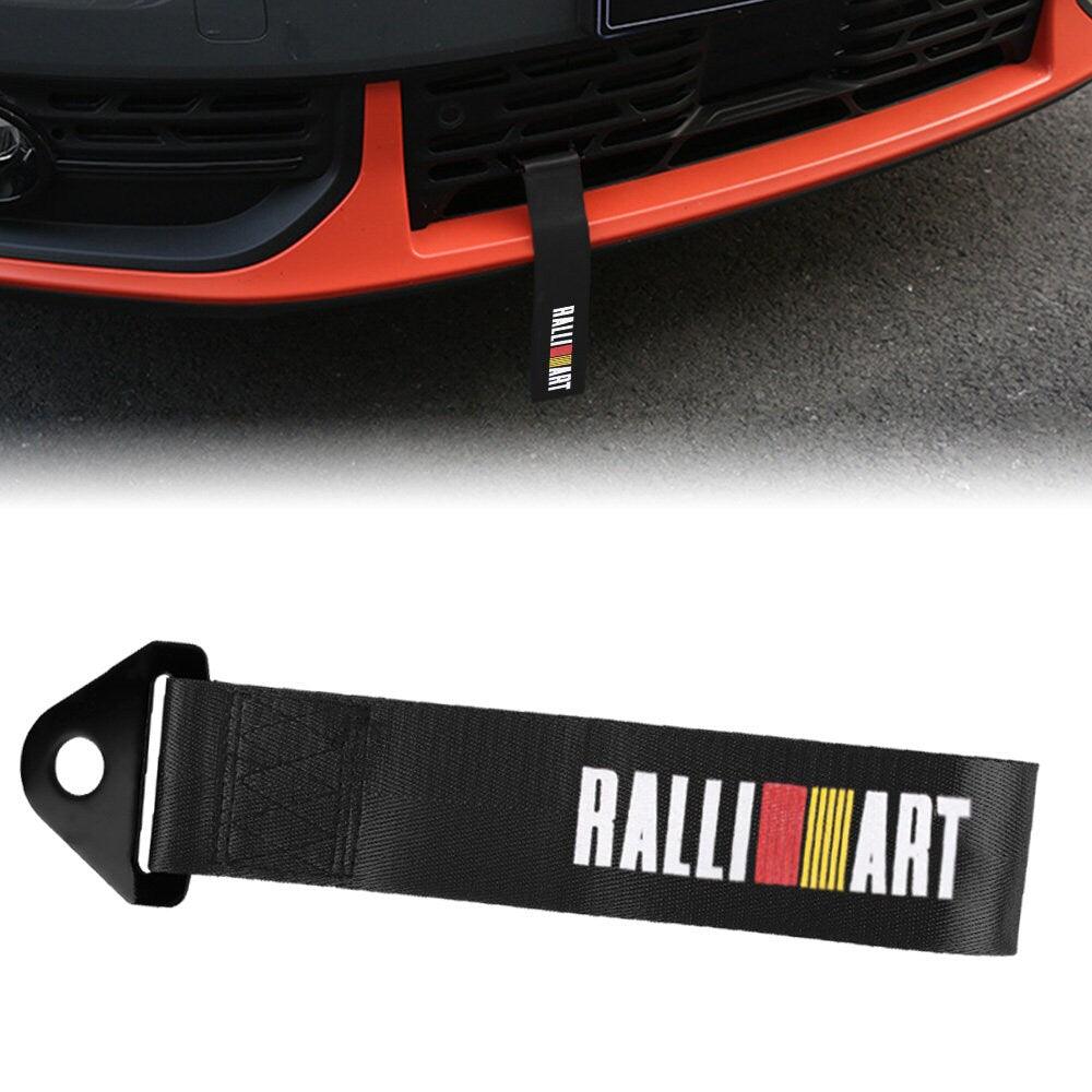 Ralliart High Strength Black Tow Towing Strap Hook JDM – JDM Performance