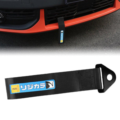 Spoon Sports High Strength Black Tow Towing Strap Hook JDM Performance