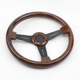 Torino Steering Wheel Wooden Texture Flat 14" JDM Performance