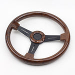 Torino Steering Wheel Wooden Texture Flat 14" JDM Performance