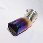 Burnt Blue Heart Shaped Stainless Steel Exhaust Pipe Muffler Tip JDM Performance