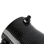 Carbon Fiber Look Heart Shaped Stainless Steel Exhaust Pipe Muffler Tip JDM Performance
