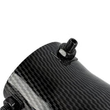 Carbon Fiber Look Heart Shaped Stainless Steel Exhaust Pipe Muffler Tip JDM Performance