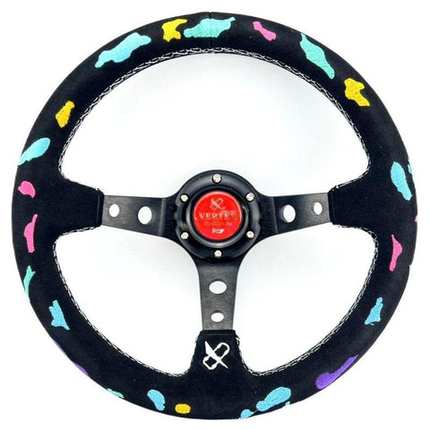 Vertex Style 13” (330mm) Rainbow Leopard VX Steering Wheel JDM Performance