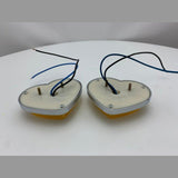 Yellow LED Heart Shape Side Marker Indicators (Pair) JDM Performance