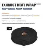 1" 10M Exhaust Thermal Exhaust Tape Header Heat Wrap
