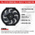 10" Universal Electric Radiator Fans 12V 80w Slim Reversible