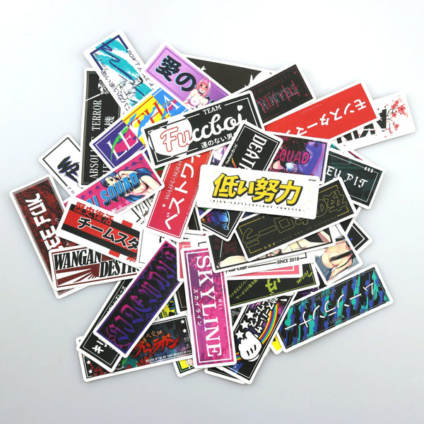 10/30/50PCS JDM Sticker Decal Pack