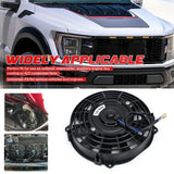 14" Universal Electric Radiator Fans 12V 80w Slim Reversible