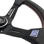 14 inch ND Leather Racing Steering Wheel Drifting JDM Performance