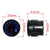2" 52mm 7 Colors LED Dual Display Car Gauges