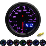 2" 52mm 7 Colors LED Dual Display Car Gauges