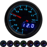 2" 52mm 7 Colors LED Dual Display Car Gauges