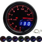 2" 52mm 7 Colors LED Dual Display Car Gauges