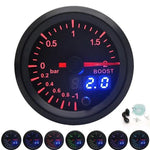 2" 52mm 7 Colors LED Dual Display Car Gauges