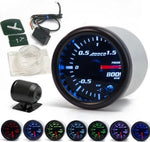 2" 52mm Turbo Boost Gauge 7 Color LED Bar