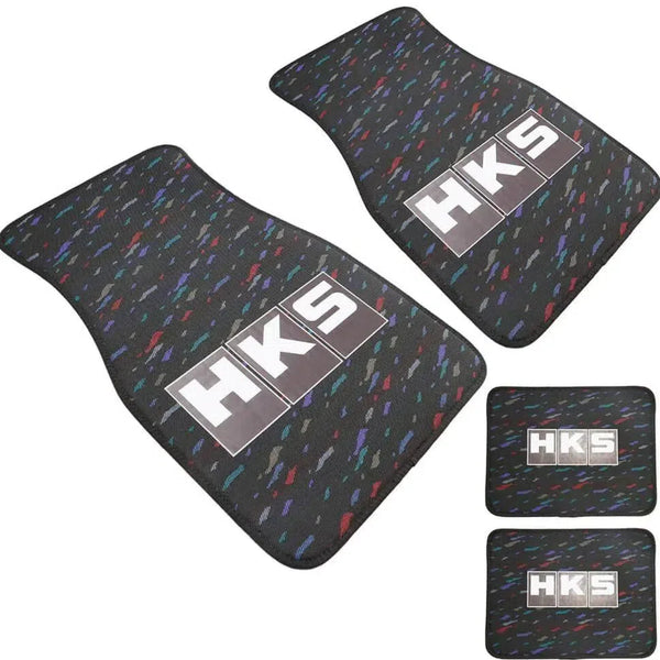 HKS Style Le Mans Confetti Fabric Floor Mats