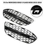 2015-2018 Mercedes Benz C-CLASS W205 Base Front Fog Light Cover JDM Performance