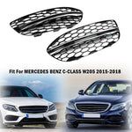 2015-2018 Mercedes Benz C-CLASS W205 Chrome Fog Light Cover JDM Performance