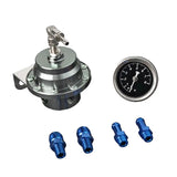 Adjustable Racing Fuel Pressure Regulator FPR With Gauge