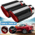 2.5'' 63MM-89MM Red Carbon Fiber S/S Muffler Tip