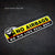 2pc No Airbags We Die Like Real Men ticker Decal