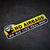 2pc No Airbags We Die Like Real Men ticker Decal