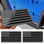 2pcs Black American Flag USA Sticker Decal for Car