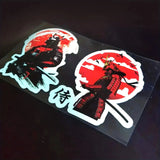 2pcs Hannya Samurai Japanese Jdm Stickers Anime car sticker