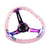 350MM Heart Pink Deep Dish Crystal Bubble Neo Spoke Steering Wheel JDM Performance