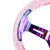 350MM Pink Deep Dish Bubble Steering Wheel