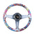 350MM Stickerbomb Deep Dish 6 Holes Steering Wheel JDM Performance