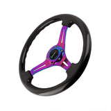 350mm 14" Universal JDM Nismo Deep Dish ABS Racing Steering Wheel Black JDM Performance
