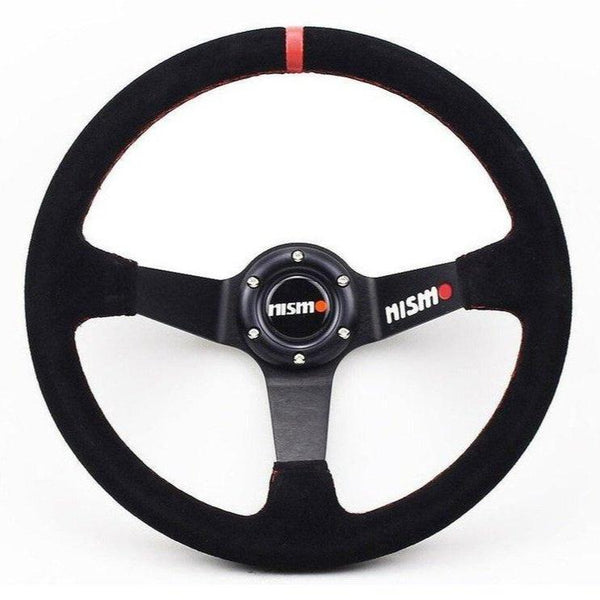 350mm Suede Nismo Deep Dish Steering Wheel JDM Performance